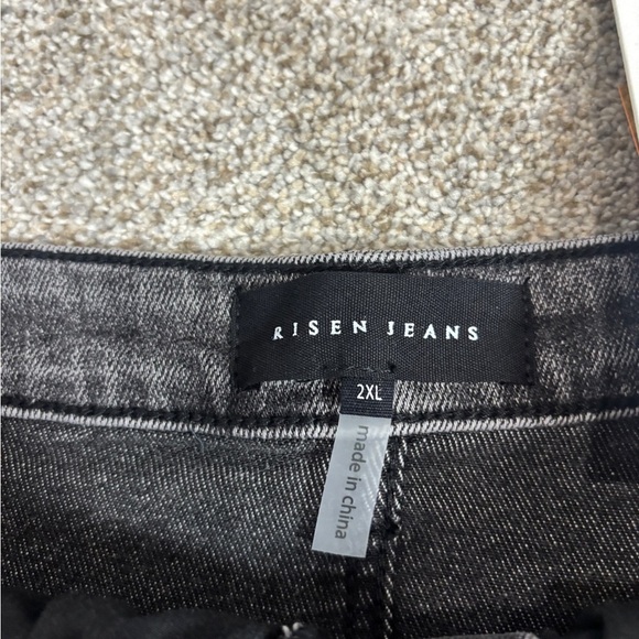 NWT Risen THOMAS Shorts DARK GREY High Rise Distressed Dark Grey 2X - Picture 6 of 13